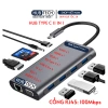 Hub Type-C 11 trong 1: HDMI, VGA, Audio, USB, SD/TF, RJ45 LAN - Giá chỉ 179.000₫ 10