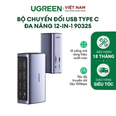 Hub Type-C 12-in-1 UGREEN CM555 - 10Gbps, Bảo hành 18 tháng, Giá 6.49 triệu 10