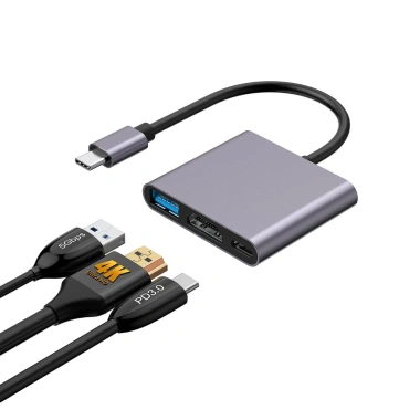Hub Type C 3in1 Samsung Dex - HDMI, USB 3.0, PD 65W, Giá chỉ 69.000₫ 3