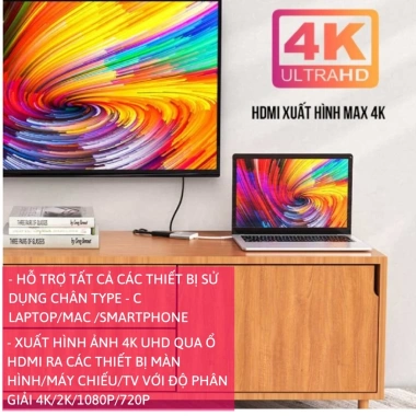 Hub Type C 3in1 Samsung Dex - HDMI, USB 3.0, PD 65W, Giá chỉ 69.000₫ 4