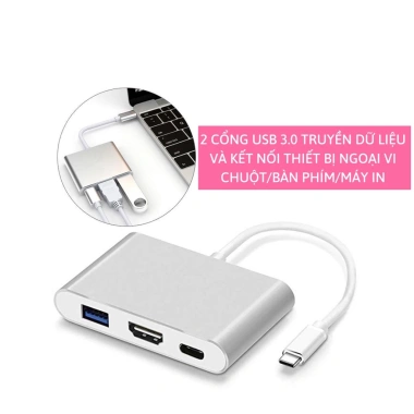 Hub Type C 3in1 Samsung Dex - HDMI, USB 3.0, PD 65W, Giá chỉ 69.000₫ 8