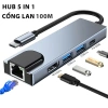 Hub Type C 5/6 in 1 Cổng LAN USB-C sang Gigabit Ethernet, USB 3.0, HDMI, PD - 178.000 VND 7