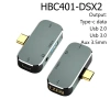 Hub Type-C Đa Năng HPS DSX - Mở Rộng USB, AUX, Sạc PD 100W, Giá Ưu Đãi 99.000₫ 9