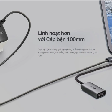 Hub Type C TP-Link UA520C - Chuyển USB-C sang HDMI 4K@60Hz, Tương Thích Đa Dạng, 348.000₫