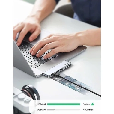 Hub Type-C UGREEN PD 100W - 3 cổng HDMI USB, Bảo hành 18 tháng, 1 đổi 1, Giá 309.000₫