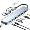 Hub Type-C USB 3.0 8 Port chuyển đổi 2 đầu in 1 đọc thẻ SD/TF - Giá chỉ 100.000₫