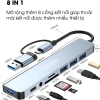 Hub Type C USB 3.0 8 Port SIDOTECH UT8D – Chuyển Đổi 2 Đầu In 1, Đọc Thẻ SD/TF 3.5, Tương Thích Laptop – Giá 165.000đ 3