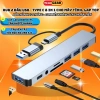 Hub Type C USB 3.0 8 trong 1 – Bộ Chia USB đa năng cho Laptop, PC, Máy In