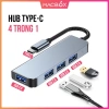HUB Type C USB 3.0 HDMI, USB, SD/TF, LAN, PD - Giá 99.000đ cho Laptop & Phone 7