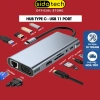 Hub Type C USB 3.0 Sidotech 11 Cổng VGA HDMI SD TF 5Gbps Giá 329.000 VND