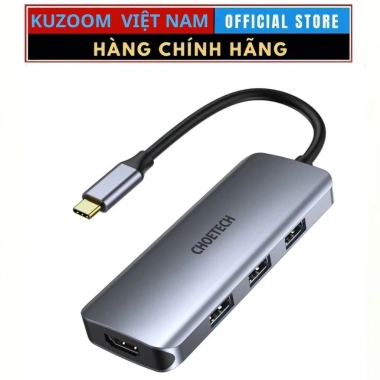 Hub Type‑C 7in1 Choetech HUB‑M19 Chính hãng – HDMI 4K, 3 USB, SD, Giá chỉ 989.000₫ Hub Type‑C 7in1 Choetech HUB‑M19 Chính hãng – HDMI 4K, 3 USB, SD, Giá chỉ 989.000₫