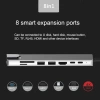 Hub Type‑C 8 trong 1 HDMI TF SD USB RJ45 cho MacBook Laptop Điện thoại - Giá 245.000₫ 3