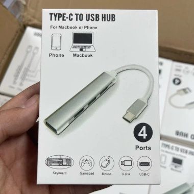 Hub TypeC chuyển chân sang 4 cổng USB vỏ nhôm - Tốc độ cao, giá chỉ 50.000₫ 2