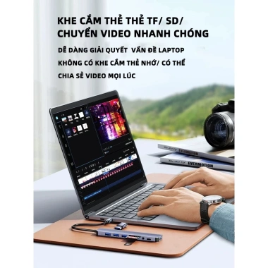HUB Type‑C & USB 3.0 tốc độ cao – Mở rộng cổng USB, chuyển đổi nhanh cho Laptop, PC, chỉ 164.000₫ 2