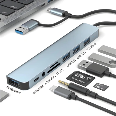 HUB Type‑C & USB 3.0 tốc độ cao – Mở rộng cổng USB, chuyển đổi nhanh cho Laptop, PC, chỉ 164.000₫ 6