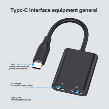 Hub Uein AR lắp kính sạc nhanh PD, 2 cổng USB cho điện thoại và máy tính bảng – Tốc độ cao 5