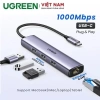 Hub Ugreen 20.920 USB-C sang LAN 1.000Mbps + 3 cổng USB 3.0 - Chính hãng, cao cấp, giá 570.000₫