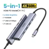 Hub Ugreen Type C to HDMI 5in1 4K60Hz, 3 USB 3.0, vỏ nhôm – Truyền dữ liệu nhanh 2