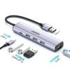 Hub Ugreen Type C to HDMI 5in1 4K60Hz, 3 USB 3.0, vỏ nhôm – Truyền dữ liệu nhanh 8