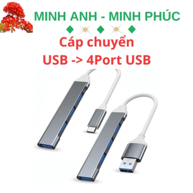 Hub USB 3.0 3 cổng + LAN 1.000Mbps - Giá 29.000₫, tốc độ cao, giảm giá sốc 5