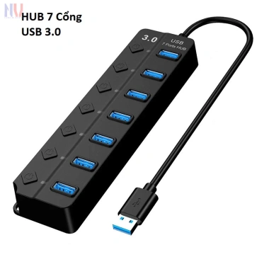 HUB USB 3.0 4 cổng + 7 cổng có công tắc đèn LED, giá chỉ 80.000 đồng 3 HUB USB 3.0 4 cổng + 7 cổng có công tắc đèn LED, giá chỉ 80.000 đồng 3