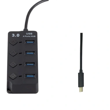 HUB USB 3.0 4 cổng + 7 cổng có công tắc đèn LED, giá chỉ 80.000 đồng