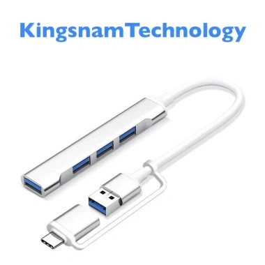 Hub USB 3.0 8 trong 2 (USB-A + Type-C) + OTG Audio, Docking, Đọc thẻ SD/TF - Giá chỉ 54.000đ