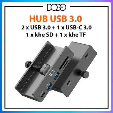 Hub USB 3.0 DoDo Gear vỏ nhôm kẹp bàn kẹp màn hỗ trợ USB-C thẻ SD TF 250.000₫ 2 Hub USB 3.0 DoDo Gear vỏ nhôm kẹp bàn kẹp màn hỗ trợ USB-C thẻ SD TF 250.000₫ 2