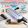 HUB USB 3.0 hợp kim nhôm U3H702 LED RGB cáp chuyển đổi 5Gbps giá 279.000₫ giảm tới 61.380₫