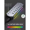 HUB USB 3.0 hợp kim nhôm U3H702 LED RGB cáp chuyển đổi 5Gbps giá 279.000₫ giảm tới 61.380₫ 4
