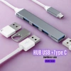 HUB USB 3.0 Type-C 3 cổng + 1 cổng Type-C, sạc nhanh cho điện thoại PC - Giá 15.800 VND 2