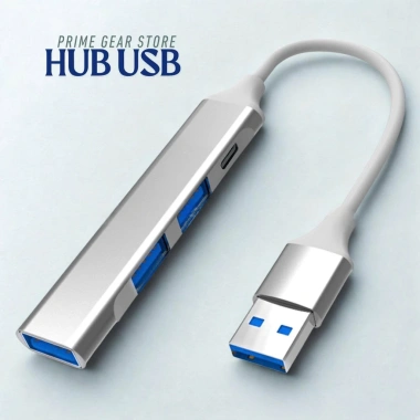 HUB USB 3.0 Type-C 3 cổng + 1 cổng Type-C, sạc nhanh cho điện thoại PC - Giá 15.800 VND