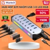 Hub USB 3.0 U3H702 Hợp Kim Nhôm LED RGB – Truyền Dữ Liệu Tốc Độ Cao Đa Năng, Giá 539.000₫