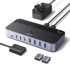 Hub USB 3.0 UGREEN 2 vào 7 ra, 5Gbps, kèm nguồn và OTG, chia sẻ đa thiết bị