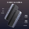 Hub USB 3.0 UGREEN 2 vào 7 ra, 5Gbps, kèm nguồn và OTG, chia sẻ đa thiết bị 2