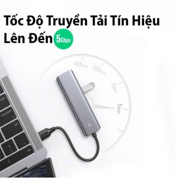 Hub USB 3.0 Ugreen 50.985 - 1 ra 4 cổng, hỗ trợ nguồn phụ USB-C 5V, tốc độ cao, giá ưu đãi 239.900₫ 3 Hub USB 3.0 Ugreen 50.985 - 1 ra 4 cổng, hỗ trợ nguồn phụ USB-C 5V, tốc độ cao, giá ưu đãi 239.900₫ 3