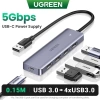 Hub USB 4 cổng USB 3.0 + nguồn USB Type-C Ugreen 50.985 - Giá chỉ 260.000₫ 2