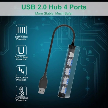 HUB USB 5 trong 1 tốc độ 5Gbps - Ổ cắm mở rộng đa cổng màu hồng, giảm giá 128k