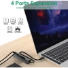 HUB USB 5 trong 1 tốc độ 5Gbps - Ổ cắm mở rộng đa cổng màu hồng, giảm giá 128k 4