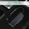 HUB USB 5 trong 1 tốc độ 5Gbps - Ổ cắm mở rộng đa cổng màu hồng, giảm giá 128k 7