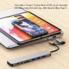 Hub USB 8 trong 2 với đầu đọc thẻ, cổng USB C, USB 3.0/2.0, tăng cường kết nối 6