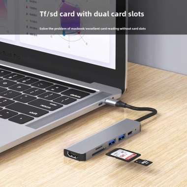 Hub USB C 6 trong 1 (3 trong 1) cho MacBook Air/Pro M1‑M4 – Chuyển đổi đa năng, giảm giá 20% 5 Hub USB C 6 trong 1 (3 trong 1) cho MacBook Air/Pro M1‑M4 – Chuyển đổi đa năng, giảm giá 20% 5