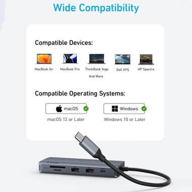 Hub USB-C Anker 10 trong 1 A83C2 - Dual-Display HDMI 4K@30Hz, VGA 1.080p, PD 100W, 5Gbps - Giá chỉ 990.000₫ 7