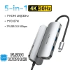 Hub USB-C Vention 5 trong 1 - HDMI 4K, 100W PD, Thunderbolt 3 với 3 USB 3.0 - Giảm giá 309.000₫ 10