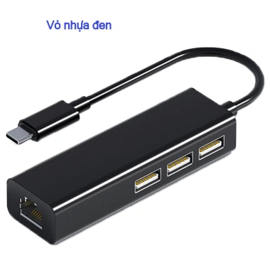 Hub USB sang Ethernet LAN Type C cho Laptop, chia cổng USB - Giá 45.000 VND 2 Hub USB sang Ethernet LAN Type C cho Laptop, chia cổng USB - Giá 45.000 VND 2