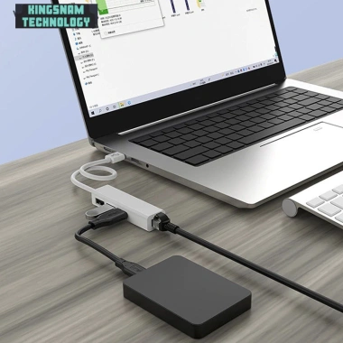 Hub USB sang Ethernet LAN Type C cho Laptop, chia cổng USB - Giá 45.000 VND