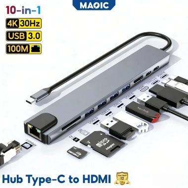 Hub USB Type-C 7-8-10 cổng HDMI cho MacBook iPad Dell XPS - Giá 158.200 VND 3 Hub USB Type-C 7-8-10 cổng HDMI cho MacBook iPad Dell XPS - Giá 158.200 VND 3