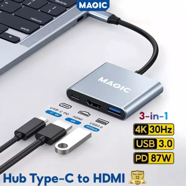 Hub USB Type-C 7-8-10 cổng HDMI cho MacBook iPad Dell XPS - Giá 158.200 VND