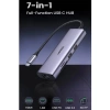 Hub USB Type-C 7 trong 1 Ugreen 90.568 HDMI 4K, USB 3.0, LAN Gigabit, SD/TF, sạc PD 100W 5