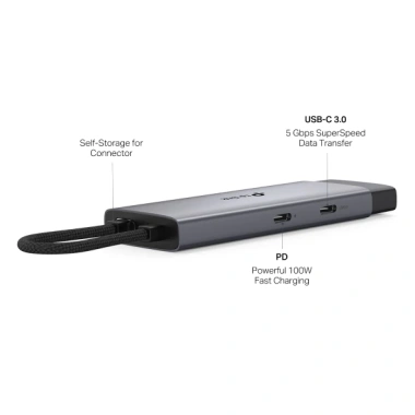 Hub USB Type-C TP-Link UH5.020C 5 Cổng - HDMI 4K 60Hz, Sạc Nhanh 100W, 519.000₫